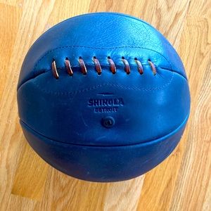 Shinola Basketball Blue leather